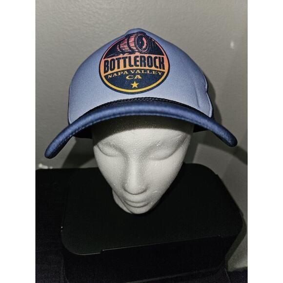 Authentic Bottlerock Music Festival Merch Trucker Hat Blue Napa Valley main image 10